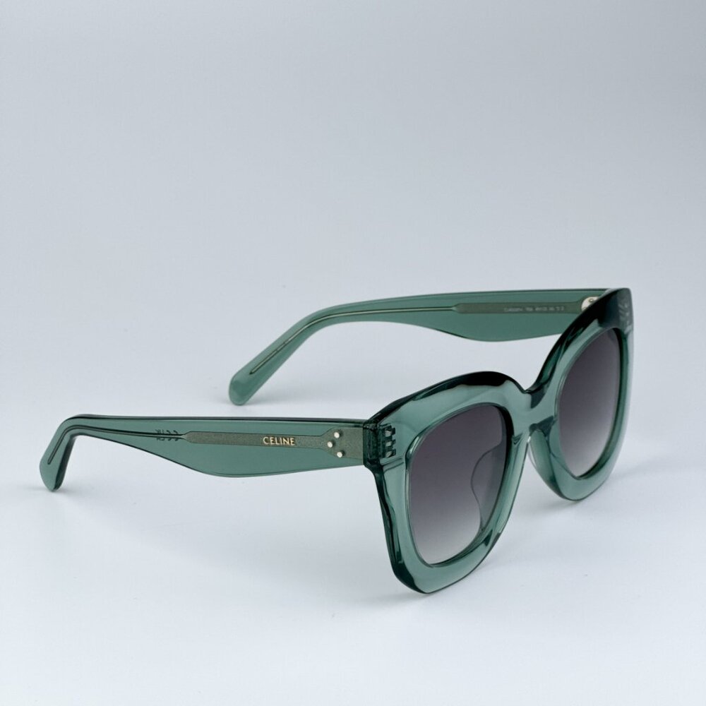 Celine CL4005FN/S 93B BRAND NEW Sunglasses  Light Green Gradient Smoke Geometric - Picture 5 of 11